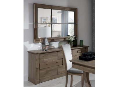 Kommoden Schaf mat Spigel xxl Kommode Buffet Holz nei Anrichte 2tlg. Holz Set