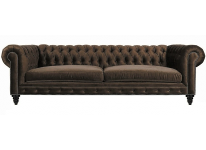 Chesterfield Braun Neit Wunnzëmmer Modern Dräisëtzeger Kreativ Miwwelen Textil Stoff