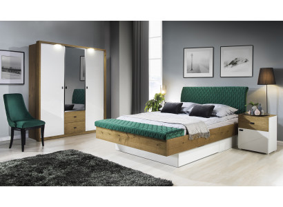 Designer Polsterbett Bett Better Stoff Holz Luxus Eebett 180x200cm Duebelbett