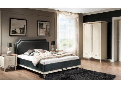 Bett Polster Design Luxus Hotel Better Ehe 140/160cm Schlof Zëmmer Duebel Textil