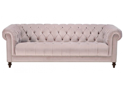Chesterfield Altrosa Rosa Nei Dräisëtzer Stoff Design Couchen Polstersofa Sofas