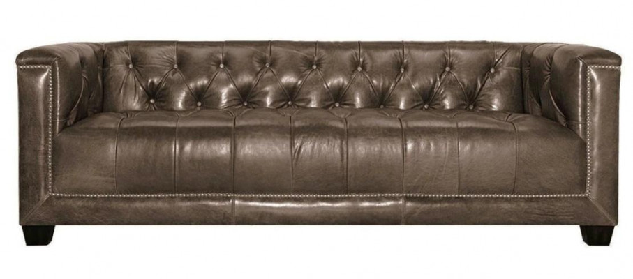 Braun Dräisëtzer Lieder Chesterfield Wohnzimmer Modern Design Couchen Sofa Nei