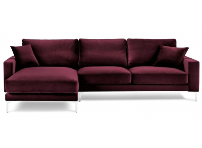 Rout Burgund Ecksofa Design Couches Polster Sofa Sofae Italienesch Miwwelen Design