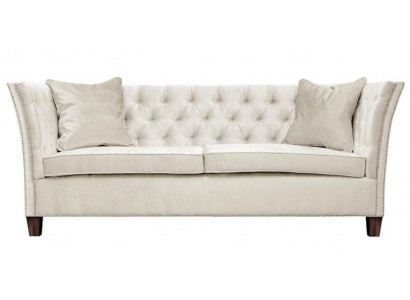 Chesterfield Zweesëtzer Hellgro Stoft Wunnzëmmer Design Polstersofa Kreativ