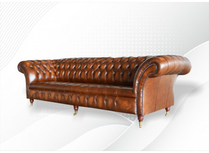 Brong Chesterfield Canapé Couch Polster Lieder Couch Set 4 Sëtzer