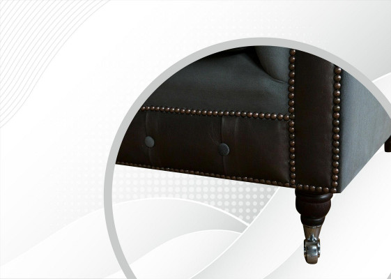 Chesterfield Original Miwwelen 4-Sëtz Couch Polster Sofas Couchen