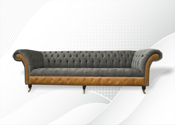 xxl Canapéë Chesterfield Gepolstert Design Luxus Canapé 4-Sëtz Lieder Sofas