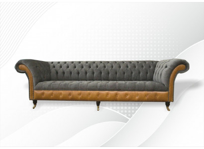 xxl Canapéë Chesterfield Gepolstert Design Luxus Canapé 4-Sëtz Lieder Sofas