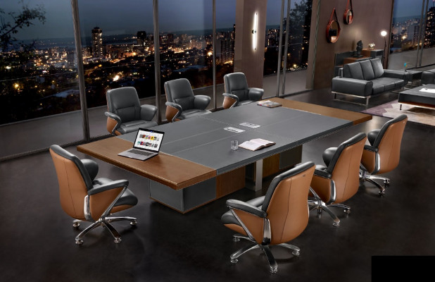 Modernen XXL Büro Konferenztisch Dëscher Iesszëmmer Versammlung Dësch