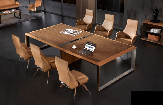 Bespriechungs- a Konferenztische Design Luxus Büro Miwwel Versammlung 7 Stécker.