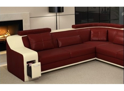Ecksofa Lieder Textil Sofa mat USB Polster Wunnlandschaft L Garnitur Sëtz Isching