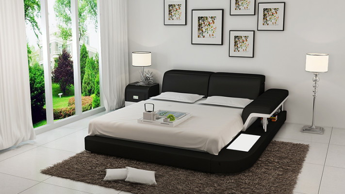 Design Bett XXL Grouss Better Lieder Hotel Gepolstert 180x200 Multifunktion Regal USB