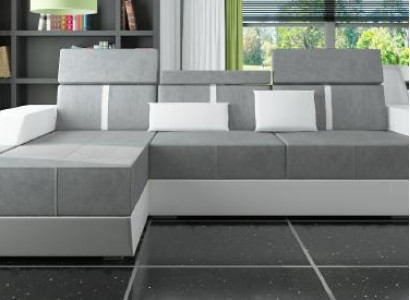 Stoffcouch Eckcouch Textil Stoff Wunnlandschaft Polster Nei Textilcouch Couch + USB