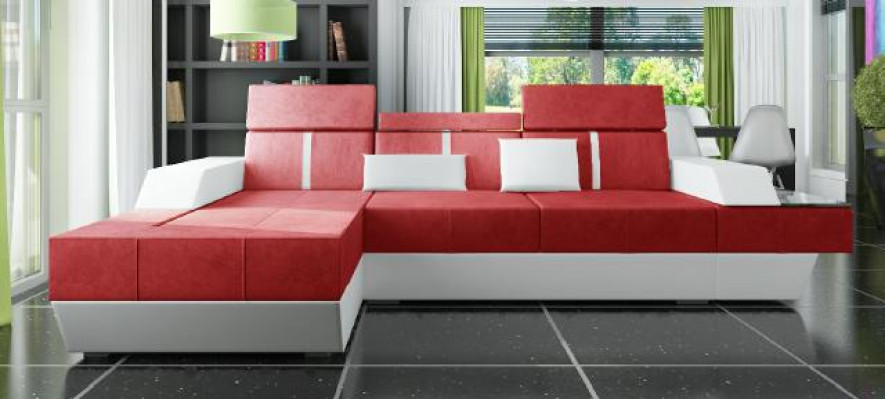 Stoffcouch Eckcouch Textil Stoff Wunnlandschaft Polster Nei Textilcouch Couch + USB
