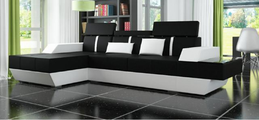 Liederdivan mat USB Sofa Ecksofa Eckcouch Liederkanapee Polster Eck Massanfertigung