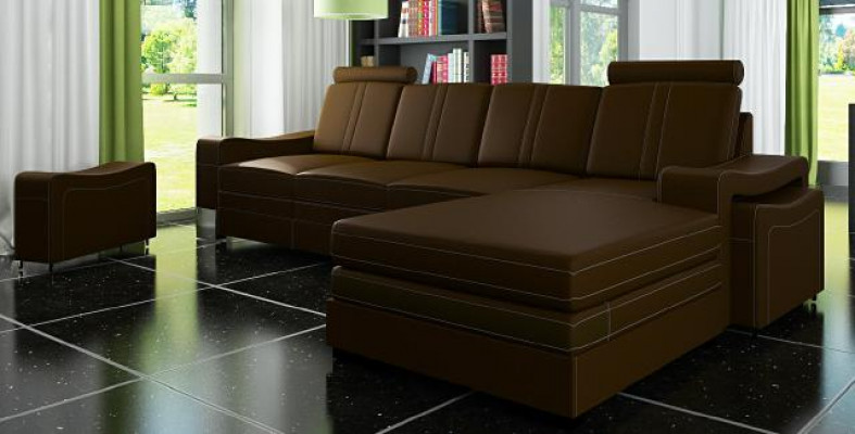 LEDERSOFA WUNNLANDSCHAFT ECKSOFA NEI GARNITUR SOFA XXL LEDERCOUCH mat USB FRANCO