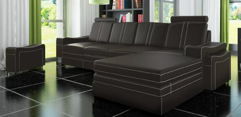 LEDERSOFA WUNNLANDSCHAFT ECKSOFA NEI GARNITUR SOFA XXL LEDERCOUCH mat USB FRANCO
