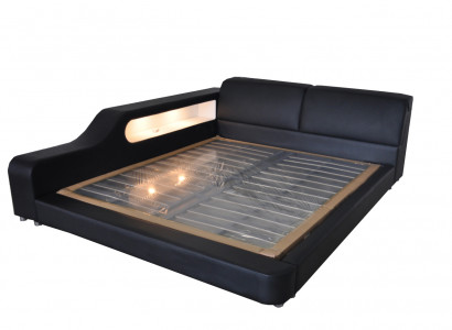 Design Bett XXL Grouss Better Liederpolster Hotel 200x200cm Multifunktion Regal USB