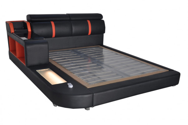 Design Luxusbett, Polster, Ehebett, Hotelbetter mat USB, Lieder 140/160/180/200