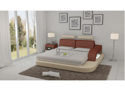 Design Bett XXL Grouss Better Hotel Polster 160x200 Multifunktion Regal USB Lieder