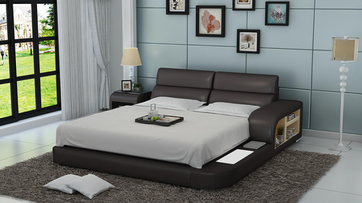 Bett USB Polsterbett Luxusbett Duebelbett Ehebett Better 200x220cm LB8805 Nei