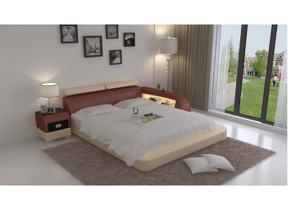 Bett mat USB Polsterbett Luxus Bett Duebelbett Ehebett Better 140/160/180 LB8801