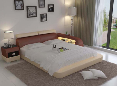 Bett mat USB Polsterbett Luxus Bett Duebelbett Ehebett Better 140/160/180 LB8801