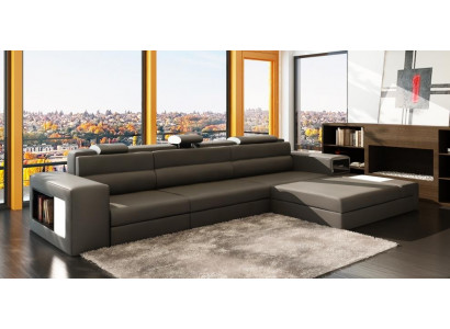 Design Canapé Sofa Canapé Polster Ecksofa Garnitur Wohnlandschaft Lieder Canapé Haid -G