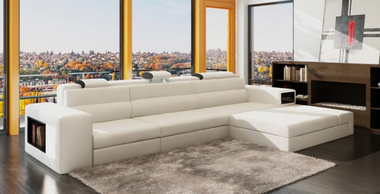 Design Canapé Sofa Canapé Polster Ecksofa Garnitur Wohnlandschaft Lieder Canapé Haid -G