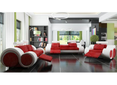 Canapé Set Polstersofa Couch Lieder Set Wunnlandschaft 3+2+1 Textil BER