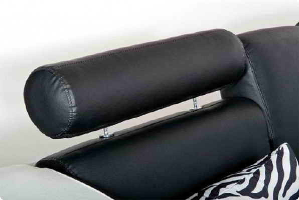 Ledersofa Designer Ledercouch Ecksofa Garnitur Sofa Wunnlandschaft Nei Schwaarz