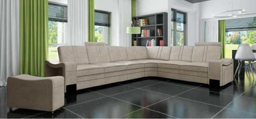 Stoffcanapé Textil Polster Eckcanapé Canapé Sofa Ecksofa Wunnlandschaft