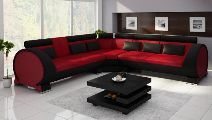 Wunnlandschaft Canapé Polster Sofa Sëtz Eck Eck Wunnlandschaft Garnitur LT01 NEI