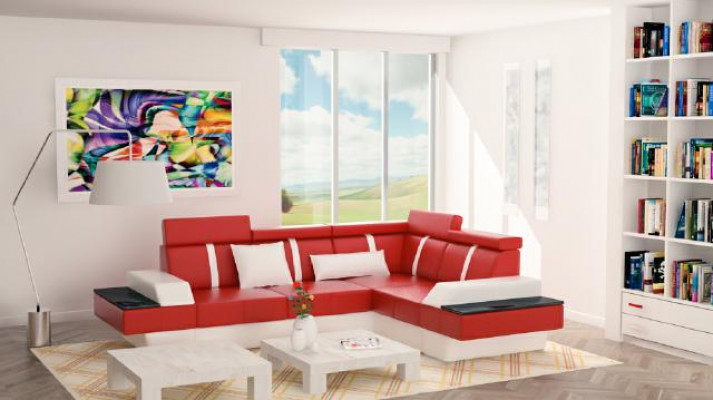 Designer Wunnlandschaft Eckcouch Nei Couch Sofa Polster Ledersofa Sofas Garnitur