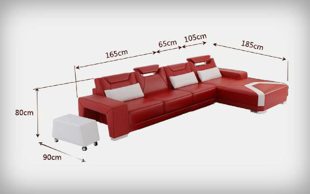 Steewunnzëmmer Polster Eck Eck-Sofa Canapé Garnitur Landschaft Lieder PH739B Nei