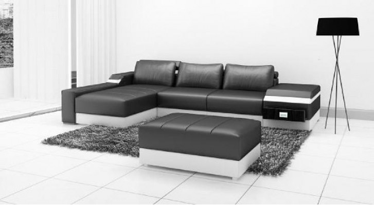 Eckcouch Eck Sofa Canapé Polstersëtz Lieder Garnitur Wunnlandschaft Chaise Longue Canapéen