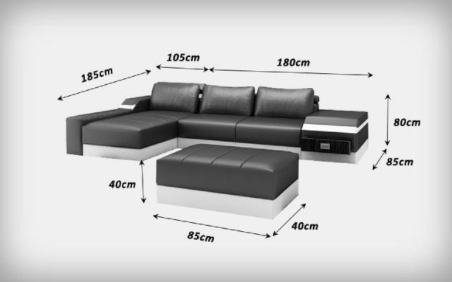 Eckcouch Eck Sofa Canapé Polstersëtz Lieder Garnitur Wunnlandschaft Chaise Longue Canapéen