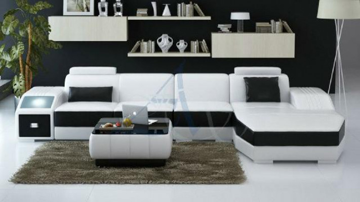Wunnlandschaft Polster Ecke Eck Sofa Canapé Garnitur Landschaft Lieder Nei / 2724B