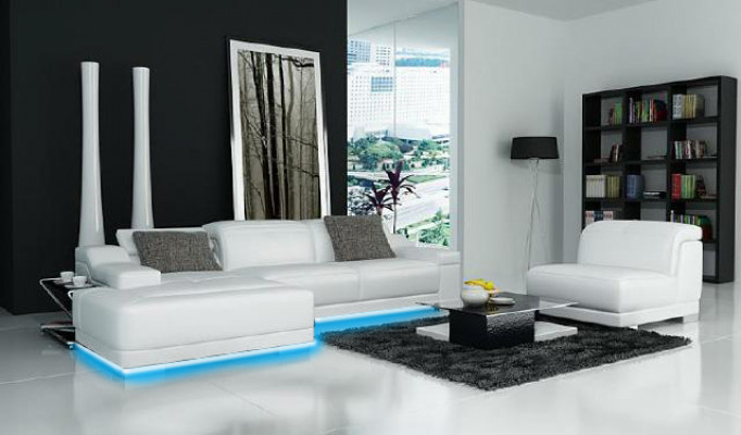 Wunnlandschaft Polster Eck Sofa Couch Garnitur Landschaft Lieder Nei / 2711B
