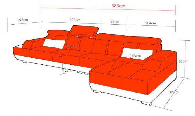Ecksofa Wunnlandschaft Couch Polster L Form Garnitur Eck Couchen XXL Sofen