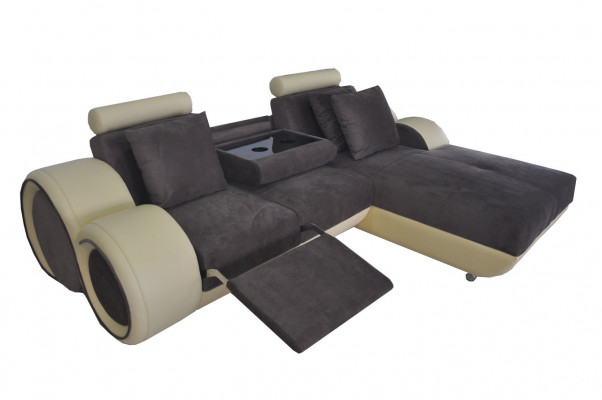 Design Couch Ecksofa Lieder Eck Garnitur Ecke Landschaft Polster L-Form