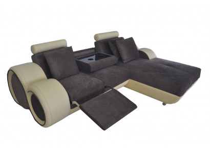 Design Couch Ecksofa Lieder Eck Garnitur Ecke Landschaft Polster L-Form