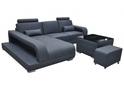 XXL Canapé Ecksofa Lieder Wunnlandschaft Garnitur Design Modern Couch L-Form F3017C