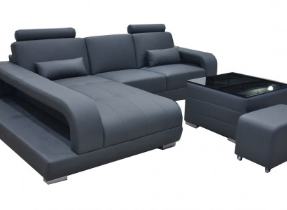 XXL Canapé Ecksofa Lieder Wunnlandschaft Garnitur Design Modern Couch L-Form F3017C