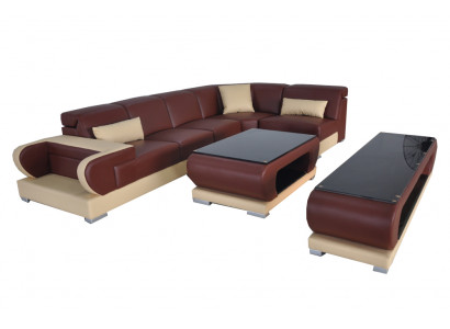 Lieder Eck Canapé Garnitur Sofas Couchen Polster Wunnlandschaft