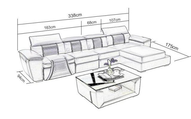 Ecksofa L-Form Sofa Canapé Design Canapé Polster Lieder Modern Relax Automatesch Nei