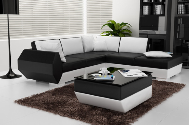 Liederdivan Canapé Sofa Garnitur Nei Eckdivan Eck Garnitur Dekor Modern Design
