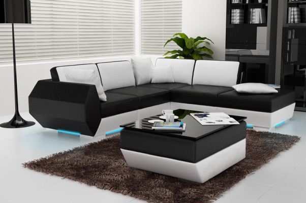 Liederdivan Canapé Sofa Garnitur Nei Eckdivan Eck Garnitur Dekor Modern Design