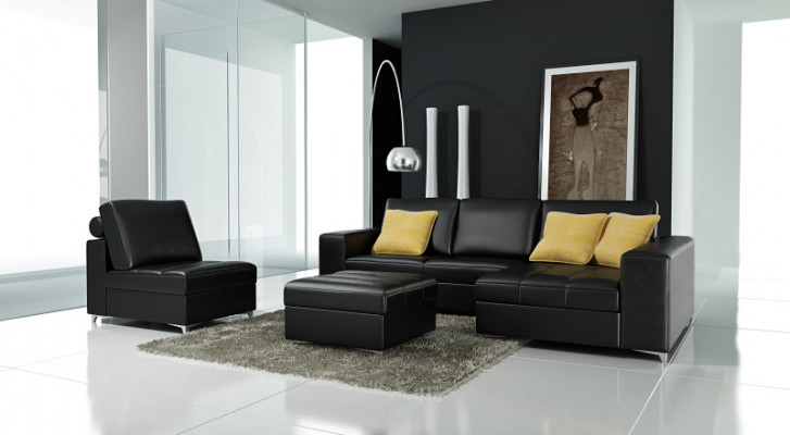 Liederzoufa Sofa Couch Wunnlandschaft Modern Ecksoufa Eck Garnitur Design