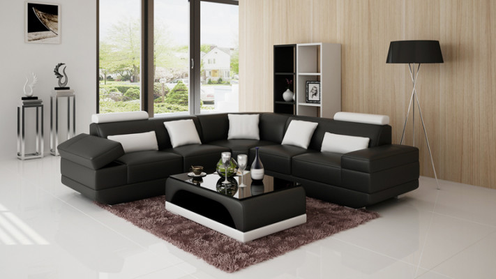 Ledersofa Couch Wunnlandschaft Modern Ecksofa Ecksofa Design Garnitur
